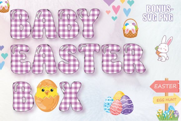 Baby Easter Box: A Whimsical Display Font for Spring Editorial Design