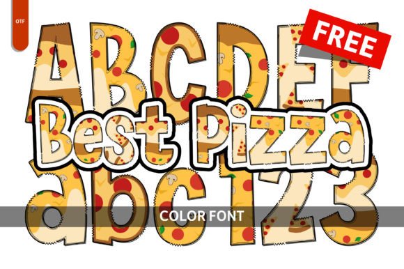 Best Pizza Typeface: A Playful Display Font for Digital Branding