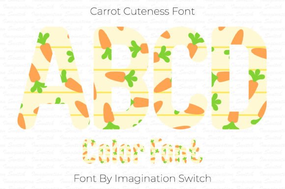 Carrot Cuteness: A Creative Font for Engaging Social Media Graphics