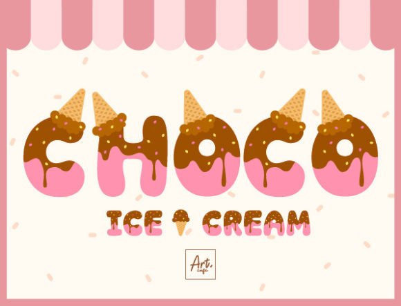 Chocolate Ice Cream: A Color Font Review for Campaign Designers