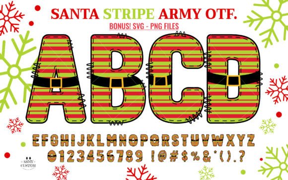 Christmas Santa Stripe: A Playful Display Typeface for Festive Campaigns