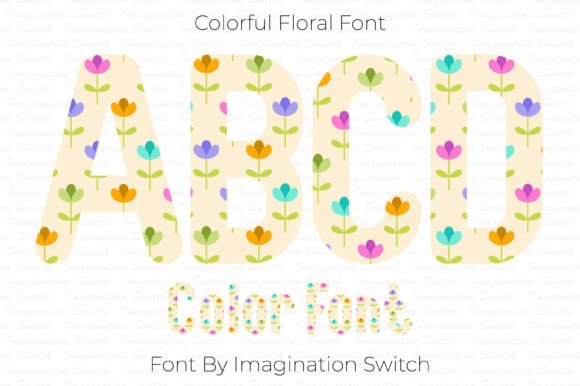Colorful Floral: The Vibrant Typeface for Handmade Branding