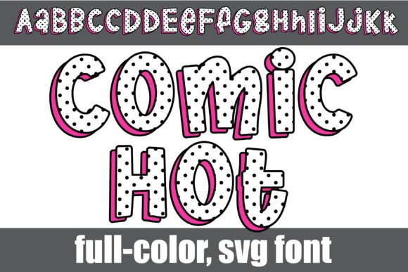 Comic Hot: A Bold Color Font for Vibrant Brand Identity