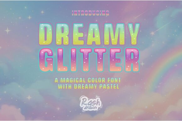 Dreamy Glitter: The Premium Color Font for Digital Brand Magic
