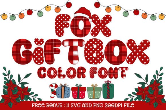 Fox Giftbox: A Playful Color Font for Handmade Branding