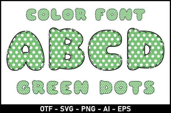 Green Dots: The Playful Typeface for Scroll-Stopping Social Media Graphics