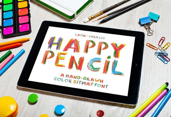 Happy Pencil: A Playful Color Font for Engaging Web Design