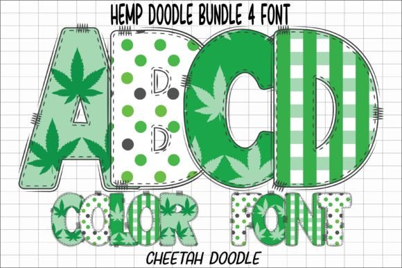 Hemp Doodle: A Playful Color Font for Creative Editorial Design