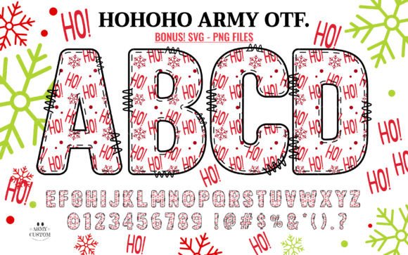 Hohoho Army: The Festive Font for Cohesive Holiday Branding