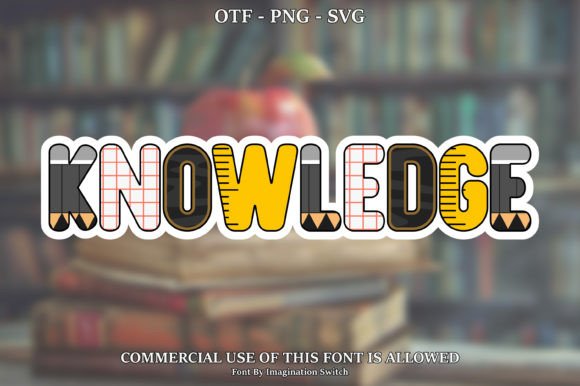 Knowledge Collection: A Creative Font for Distinctive Brand Identity
