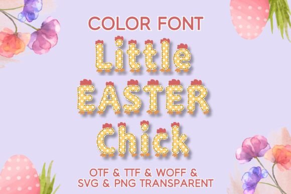 Little Easter Chick: A Color Font Review for Editorial Design