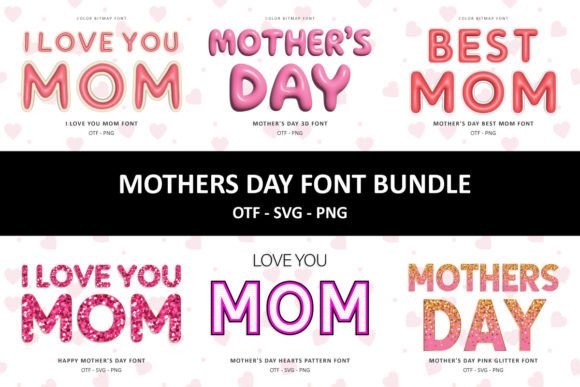 Mothers Day Collection: A Creative Typeface for Branding