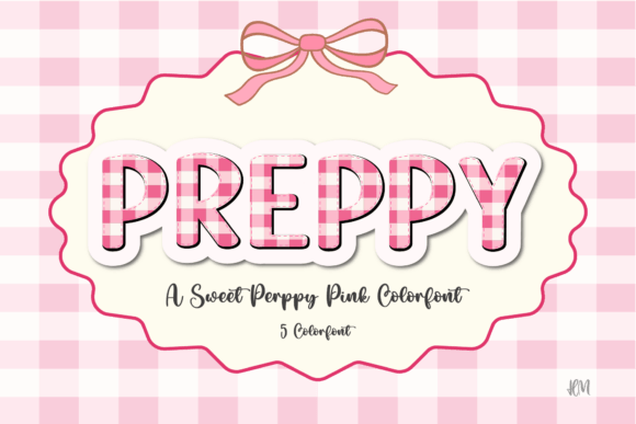 Preppy Valentine: A Playful Color Font for Charming Brand Identity