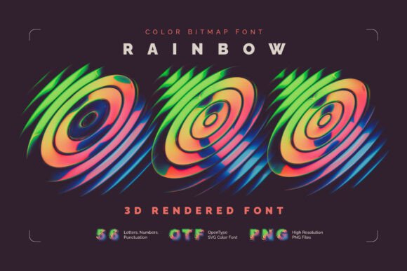 Rainbow Orb: A Colorful Typeface for Editorial Design