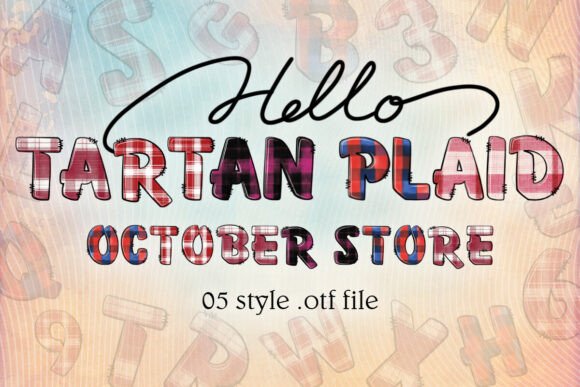 Red Tartan Plaid: A Festive Display Typeface for Seasonal Web Design