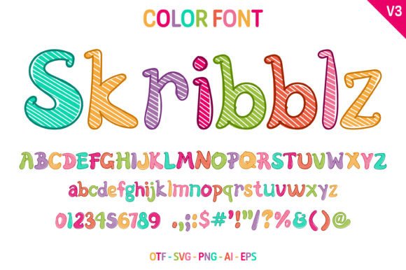 Skribblz V3: A Playful Typeface for Engaging Web Design