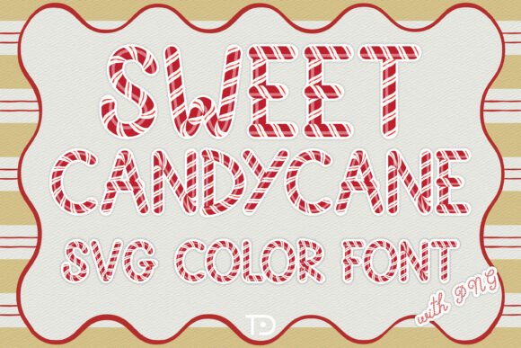 Sweet Candy Cane Typeface Review: A Festive Display Font for Holiday Branding