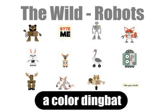 The Wild Robots Typeface: A Playful Upgrade for Small Business Branding