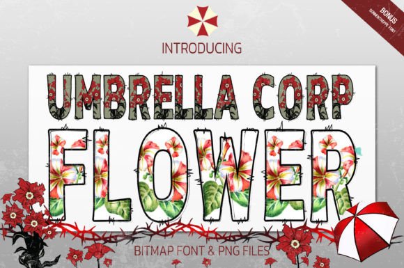 Umbrella Corp Flower Duo: The Eerie Typeface Upgrade Your Brand Needs