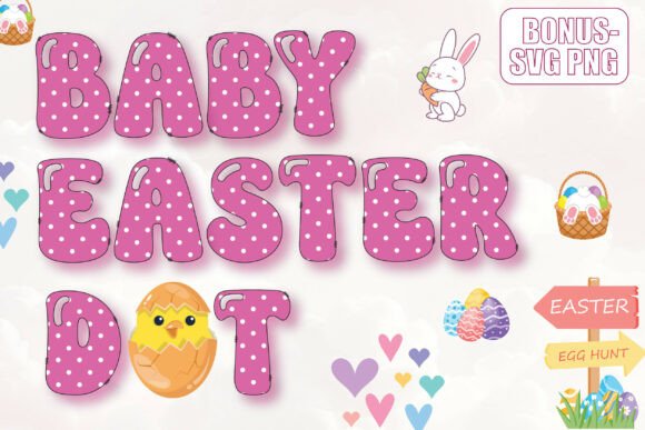 Upgrade Your Brand Identity with the Baby Easter Dot Typeface