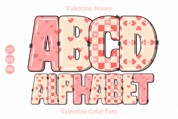 Valentine Honey: A Playful Color Font for Editorial Design