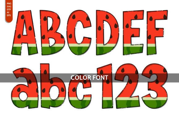 Watermelon Slice: A Creative Font for Vibrant Brand Identity