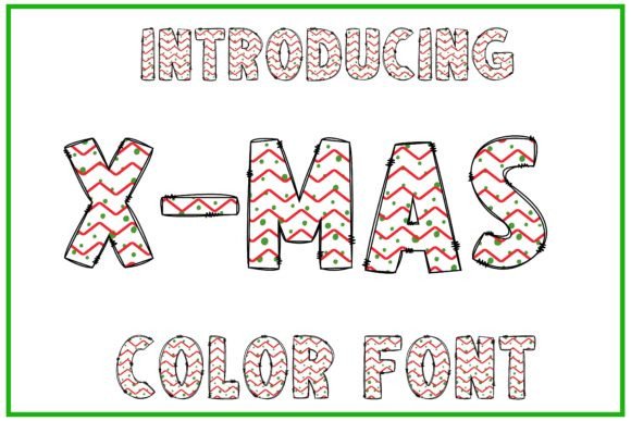 X-mas Typeface Review: A Festive Color Font for Editorial Design